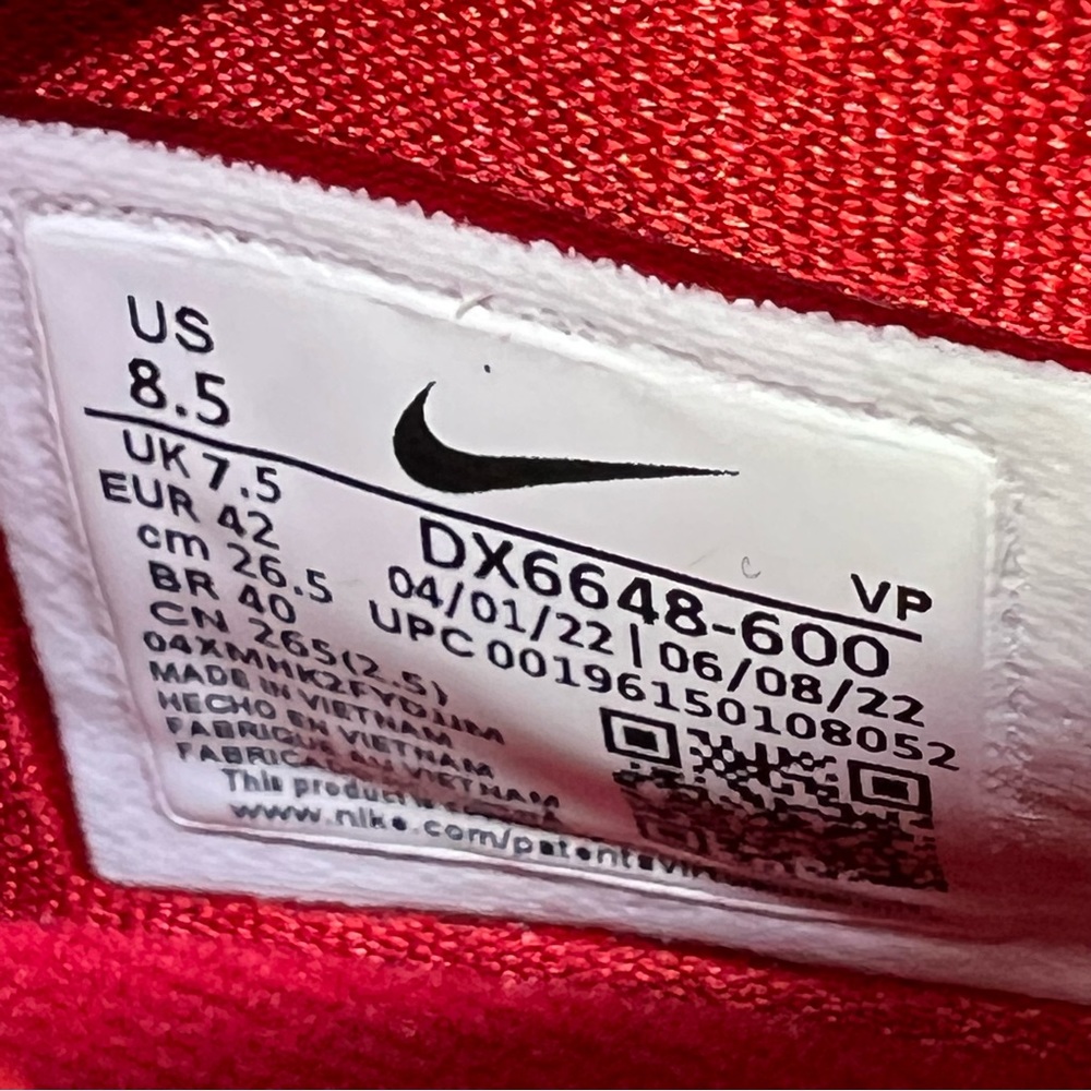 Nike KD15 TB Kevin Durant Basketball Shoes Gym Red DX6648-600 Men's Size 8.5 - Picture 9 of 10